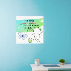 Someone Who Believes Inspiring Quote Opaque Wall Decal