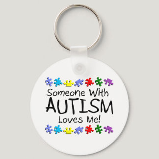 Someone With Autism Loves Me Keychain