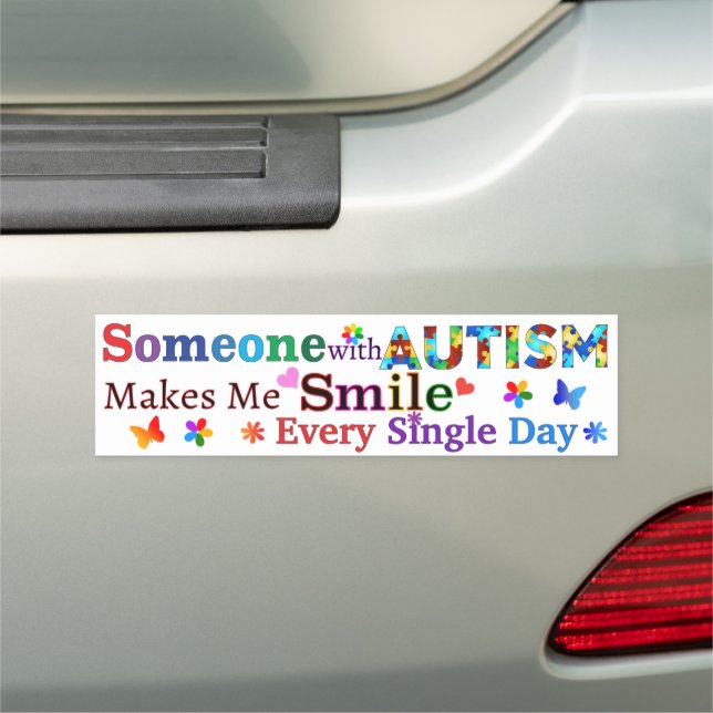 Someone With AUTISM Makes Me SMILE Car Magnet (In Situ)