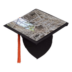 Someone's Graduating Who Who Baby Owl in Tree Graduation Cap Topper