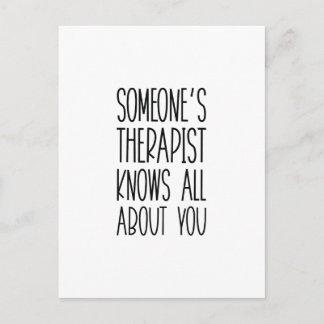 Someone's Therapist Postcard