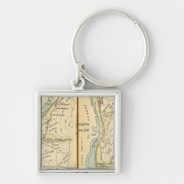 Somers, New York 2 Keychain (Front)