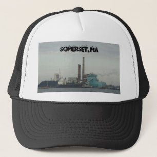 Somerset, MA Cove, Beach, Taunton River Shore Trucker Hat