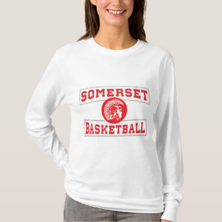 Somerset Spartan Basketball Long-sleeve Womens T-Shirt