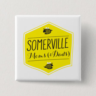 Somerville Moms Logo Button White