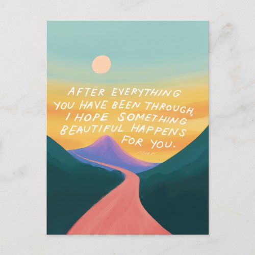 Something Beautiful _ Encouraging Postcard