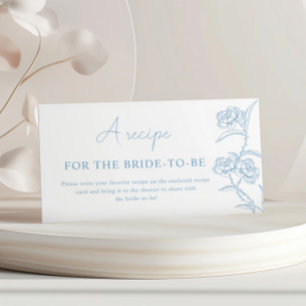 Something Blue A Recipe For The Bride To Be Game Enclosure Card