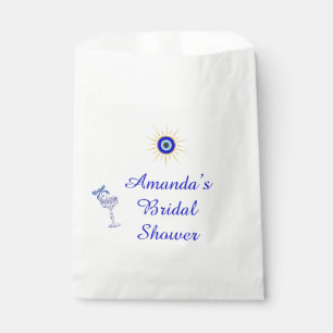 Something Blue and Greek Bridal Shower Favor Bag