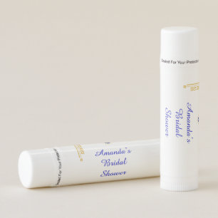 Something Blue and Greek Bridal Shower Lip Balm