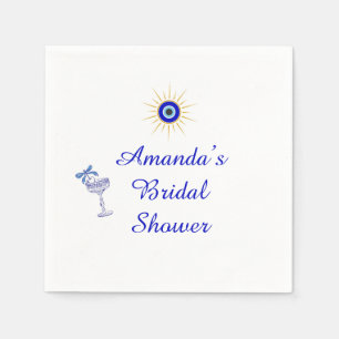  Something Blue and Greek Bridal Shower Napkins