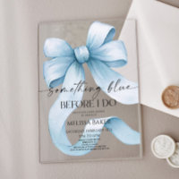 Something Blue Before I Do Blue Bow Bridal Shower