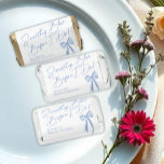Something Blue Before I Do Blue Bow Bridal Shower Hershey's Miniatures<br><div class="desc">Introducing "Something Blue Before I Do" Watercolor Blue Bow Bridal Shower Hershey's Miniatures, designed by CaMiDesigns. These charming chocolate wrappers feature a beautiful watercolor blue bow design, perfect for adding a touch of elegance to your bridal shower celebration. Each miniature is a delightful treat that complements your wedding theme while...</div>
