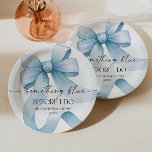 Something Blue Before I Do Blue Bow Bridal Shower Paper Plates<br><div class="desc">These are Something Blue Before I Do Blue Bow Bridal Shower Paper Napkins!</div>