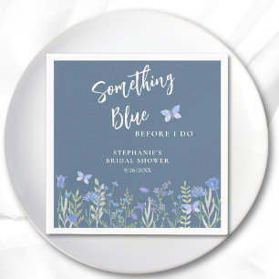 Something Blue Before I Do Blue Bridal Shower  Napkins