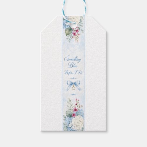 Something Blue Before “I Do” | Blue Hydrangea Brid Gift Tags
