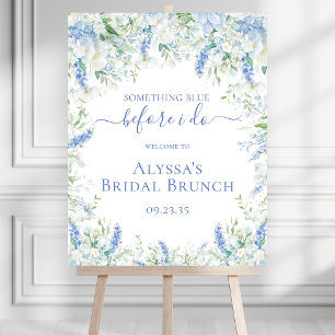 Something Blue Before I Do Bridal Brunch Welcome Foam Board