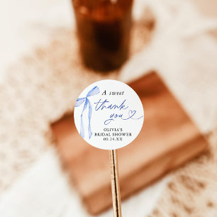 Something Blue Before I Do Bridal Dessert Stickers