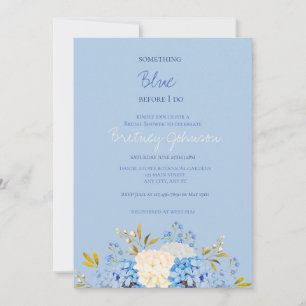 Something Blue Before I do Bridal Invitation