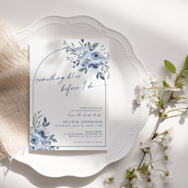 Something Blue Before I Do Bridal Shower Arch Invitation