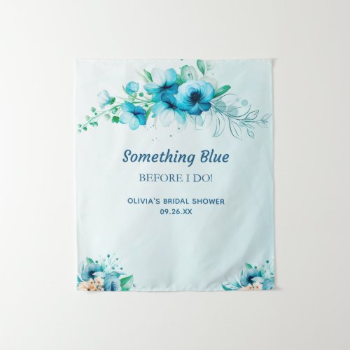 Something Blue Before I Do Bridal Shower Backdrop 