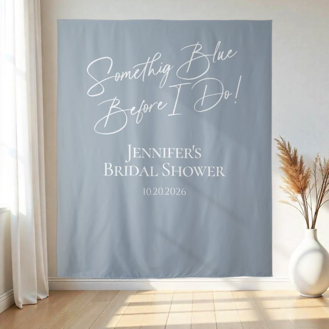Something Blue Before I Do Bridal Shower Backdrops (Creator Uploaded)