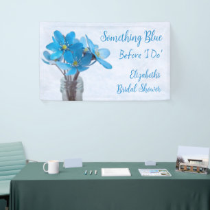 Something Blue Before I Do Bridal Shower Banner