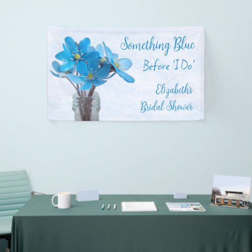 Something Blue Before I Do Bridal Shower Banner