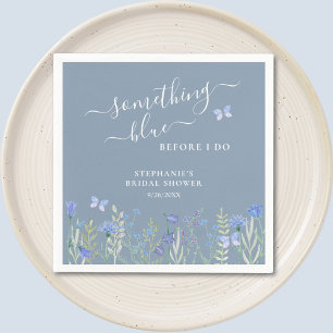 Something Blue Before I Do Bridal Shower Blue Napkins