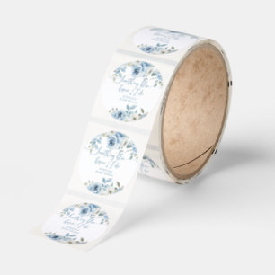 Something blue before I do bridal shower Classic Round Sticker