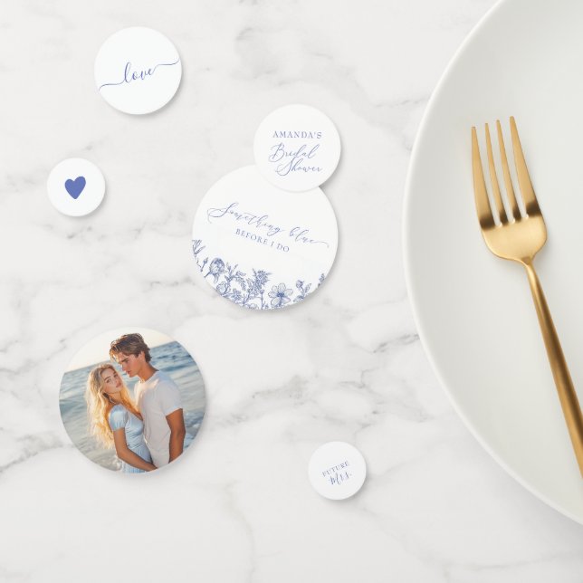 Something Blue Before I do Bridal Shower Confetti (Group)