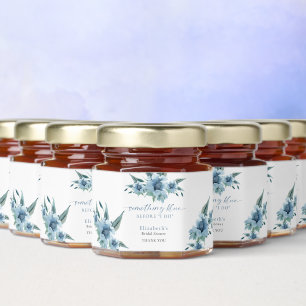Something Blue Before I Do Bridal Shower Custom Honey Jar Favors