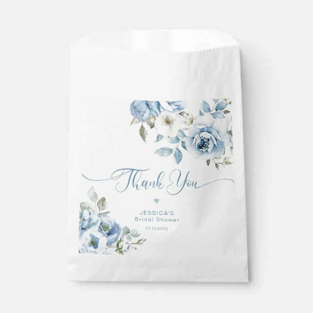 Something blue before I do bridal shower Favor Bag (Front)