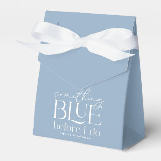Something Blue Before I Do Bridal Shower Favor Boxes