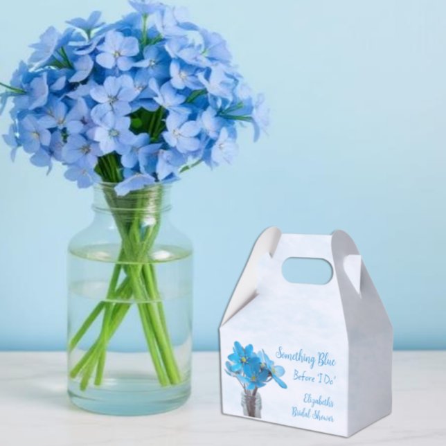 Something Blue Before I Do Bridal Shower Favor Boxes (Creator Uploaded)
