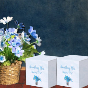 Something Blue Before I Do Bridal Shower Favor Boxes
