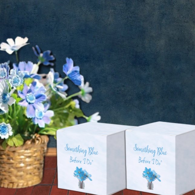 Something Blue Before I Do Bridal Shower Favor Boxes (Creator Uploaded)