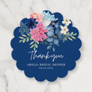 Something blue before i do bridal shower favor favor tags