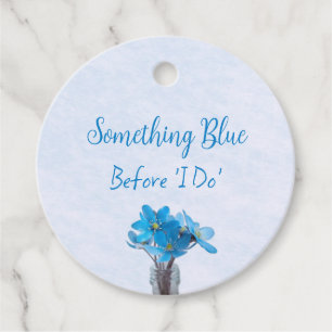 Something Blue Before I Do Bridal Shower Favor Tags