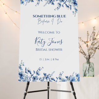 Something Blue Before I Do Bridal Shower Foam Board