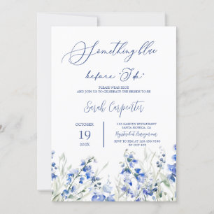 Something Blue Before I Do Bridal Shower Invitation