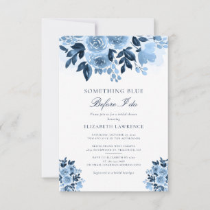 Something Blue Before I Do Bridal Shower Invitation