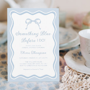 Something Blue Before I do Bridal Shower Invitation