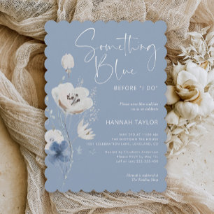 Something Blue Before I Do Bridal Shower Invitation