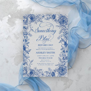 Something Blue Before I Do Bridal Shower Invitation