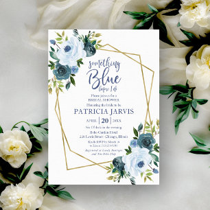 Something Blue Before I Do Bridal Shower Invitation