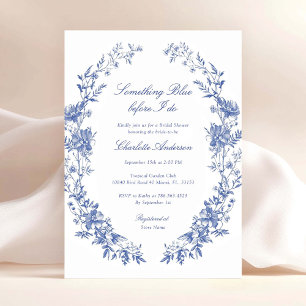 Something Blue Before I Do Bridal Shower Invitation