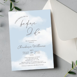 Something Blue Before I Do Bridal Shower Invitation