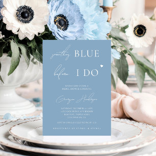 Something Blue Before I Do Bridal Shower Invite
