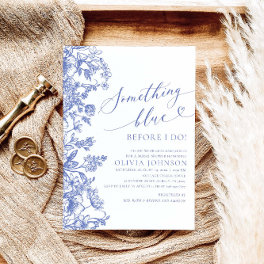 Something Blue Before I do Bridal Shower Invite
