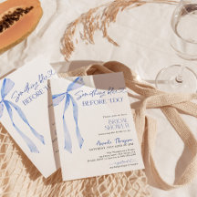 Something Blue Before I Do Bridal Shower Invite